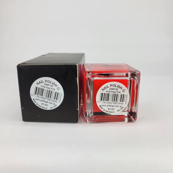 Glitter Gal "Hula Hoop Pink" Neon Nail Polish Enamel Australia Indie NEW Pink - Picture 6 of 6